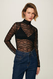 Melina Lace Bodysuit in Black