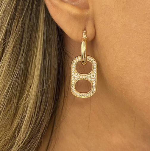 Diamond Seal Earrings