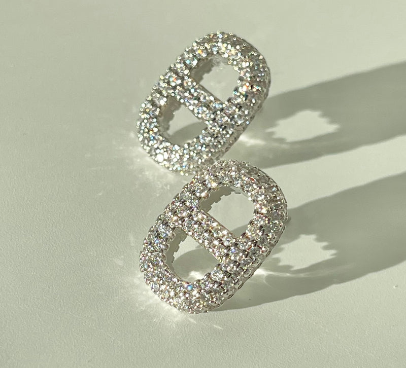 Fend Diamond Earrings