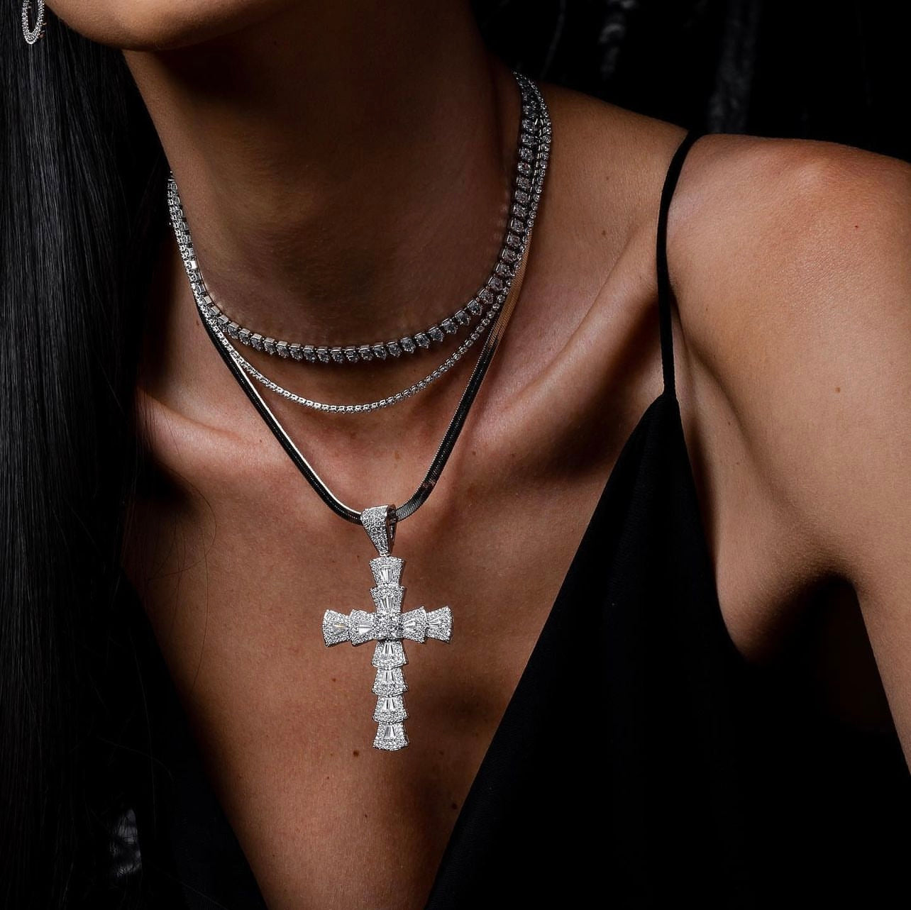 Snake Necklace in Silver