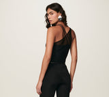 Natasha Mesh Bodysuit in Black