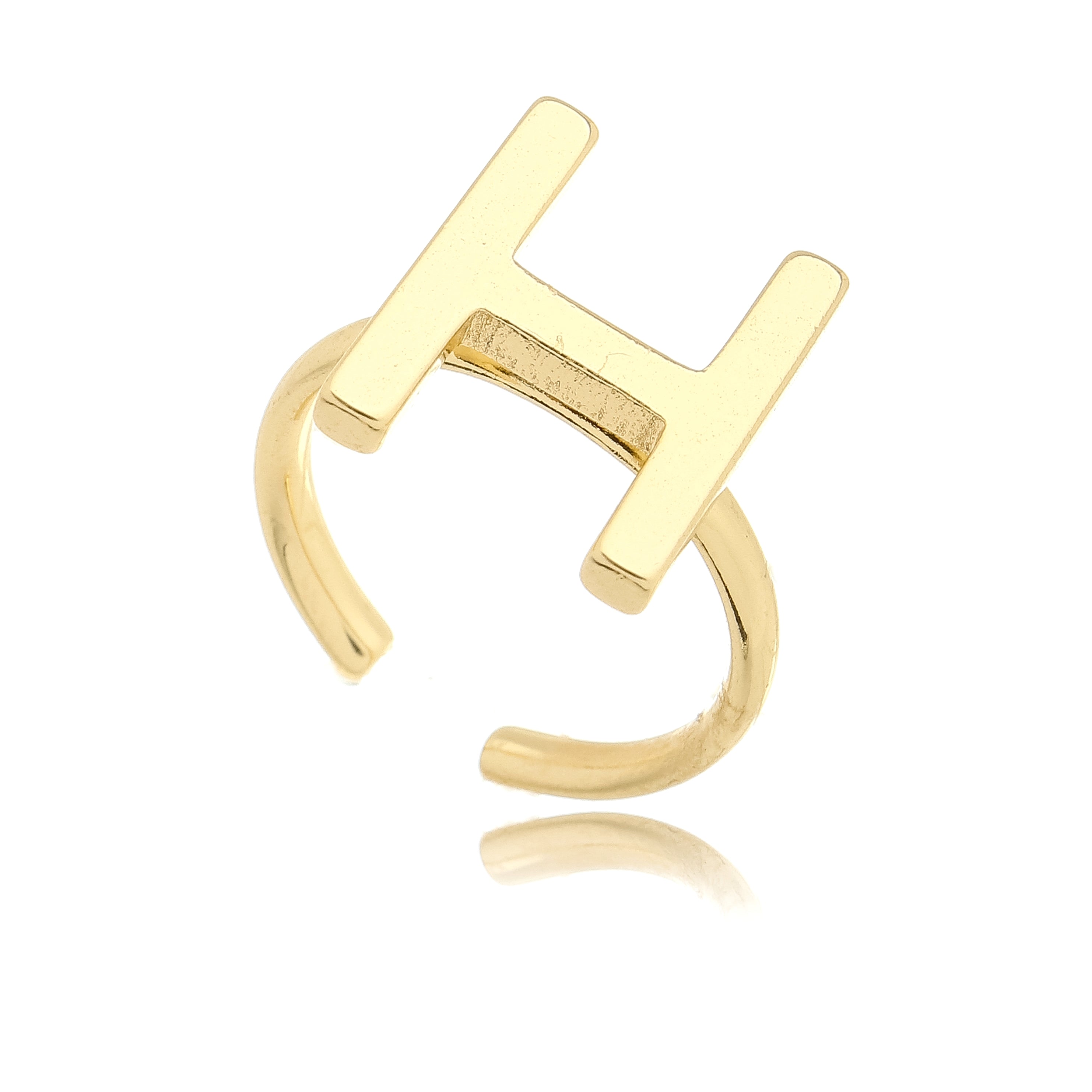 Initial Ring in 18k Gold Plated