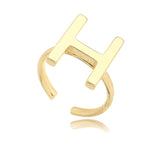 Initial Ring in 18k Gold Plated