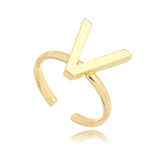 Initial Ring in 18k Gold Plated