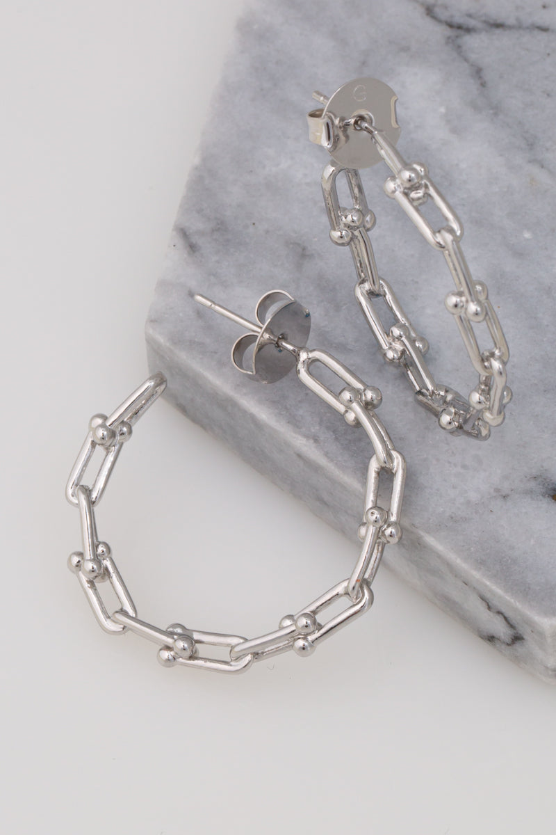 Tiffany Insp. HardWear Hoops Earring in Silver