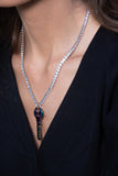 Be Brave Tie Dye Key Pendant in Gold