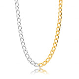 Mixed of Metals Mimi Curb Chain Necklace