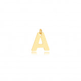 Small Name Initial Pendant 18k Gold Plated