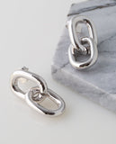 Link Earring in Silver