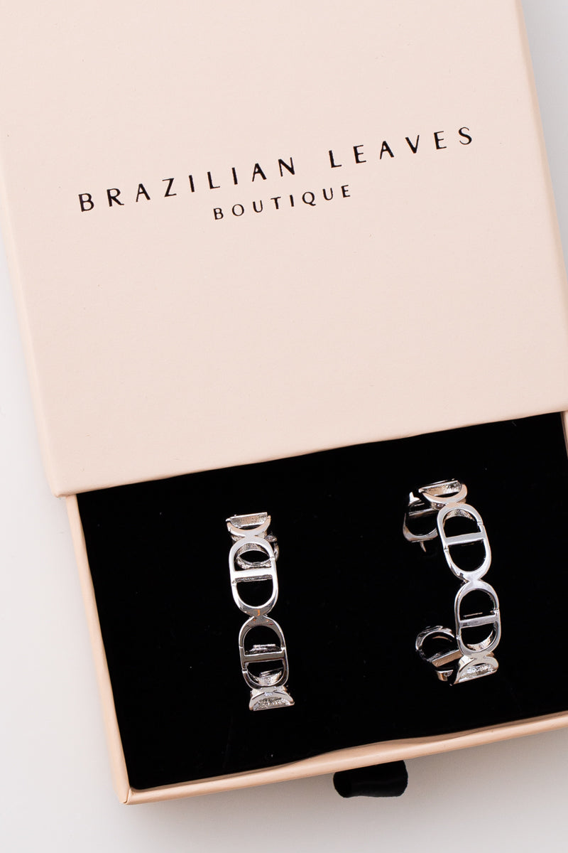 Dio Hoops Earring in Silver