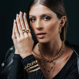 Snake Viper Bracelet in 18k Gold Plated