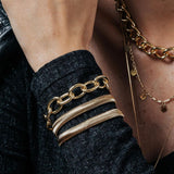 Snake Viper Bracelet in 18k Gold Plated