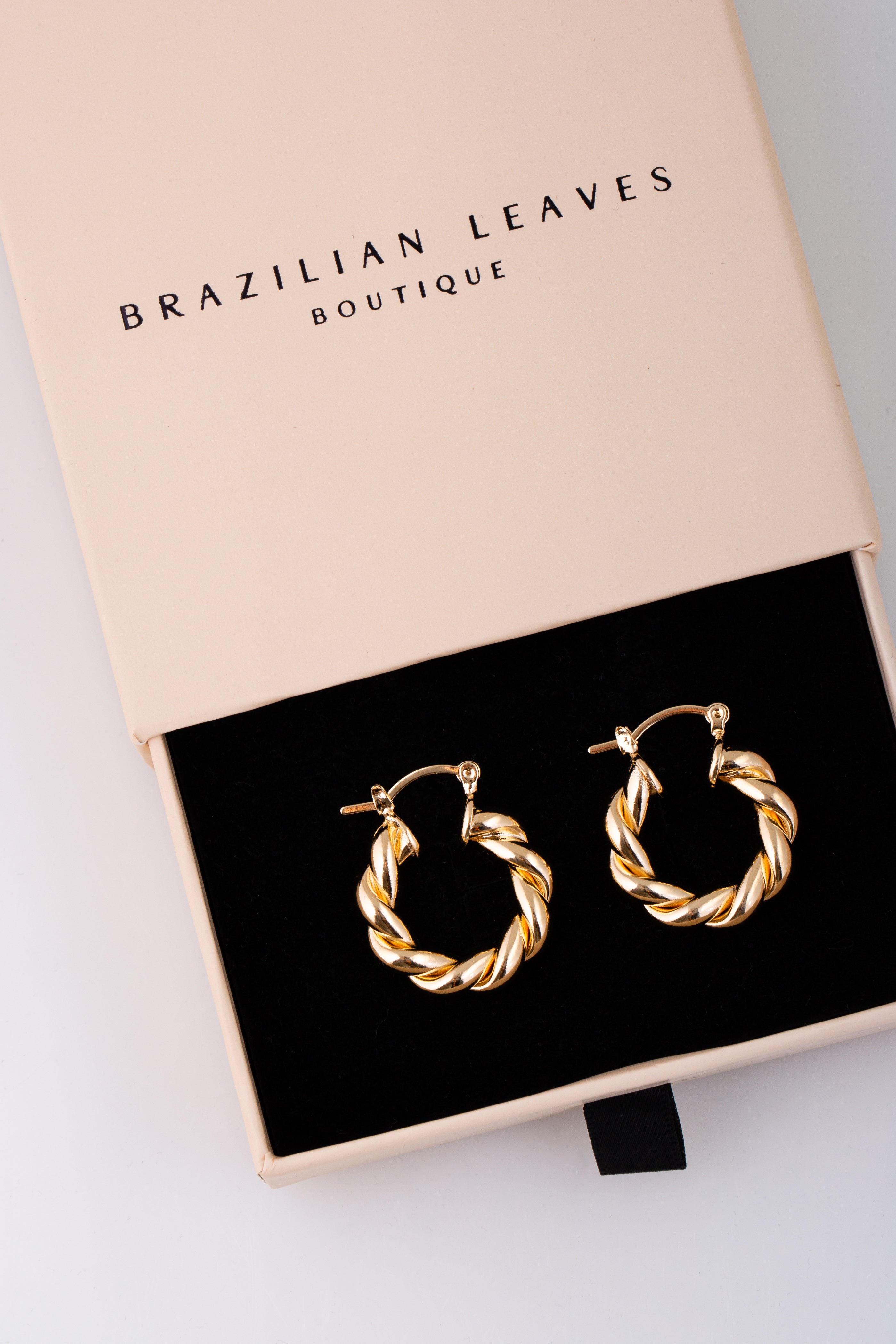 Twisted Hoops in 18K Gold Plated