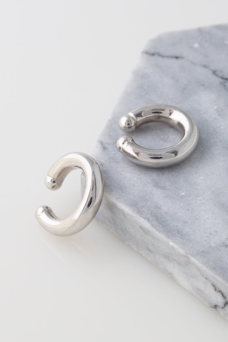 Marta 2 Ear Cuffs in Silver