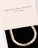 Snake Choker Necklace 6MM in 18K Gold