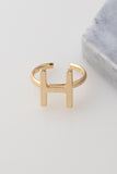 Initial Ring in 18k Gold Plated