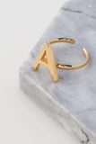 Initial Ring in 18k Gold Plated
