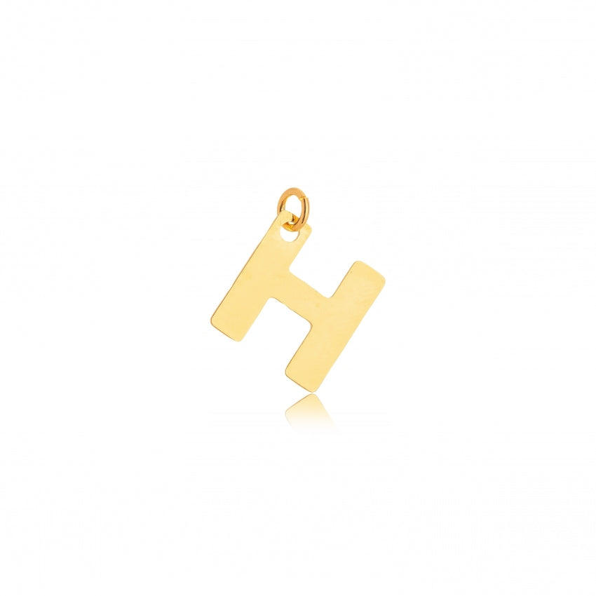 Small Name Initial Pendant 18k Gold Plated