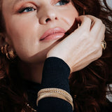 Snake Viper Bracelet in 18k Gold Plated