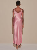 Marjorie Slip Dress in Fuchsia Pink
