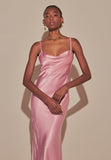 Marjorie Slip Dress in Fuchsia Pink
