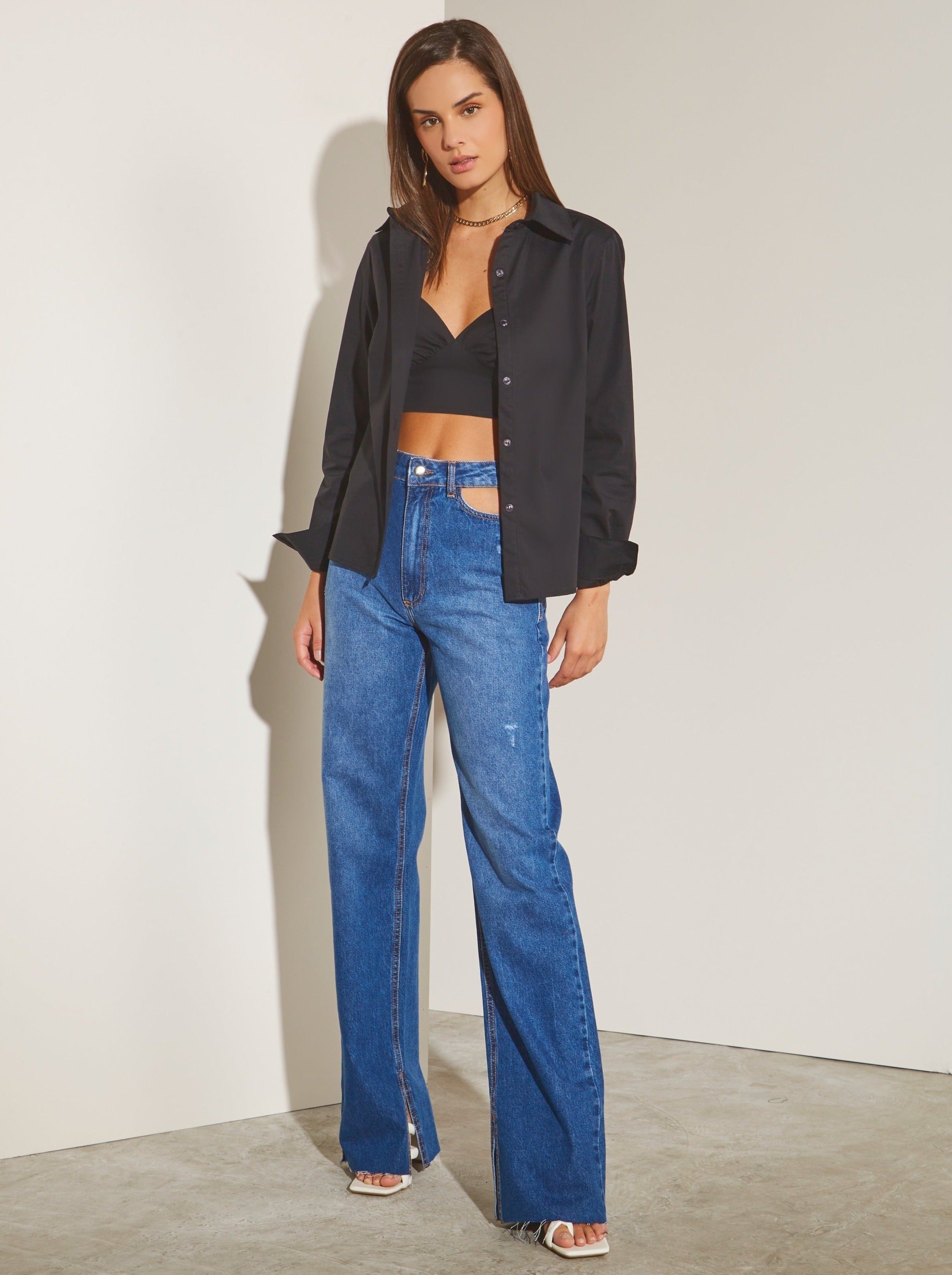 Yasmin Shirt and Crop Top Set