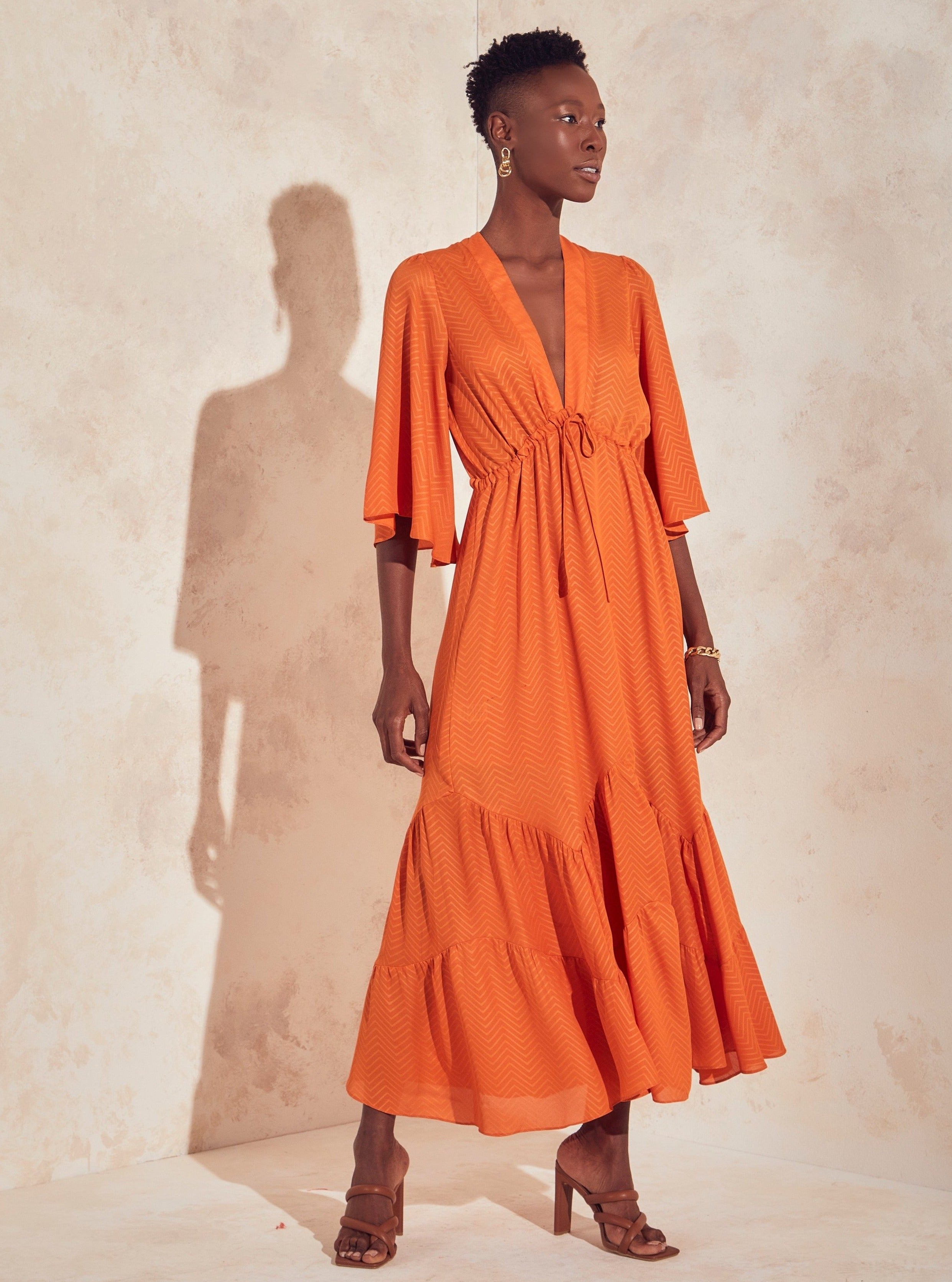 Georgia Dress in Orange