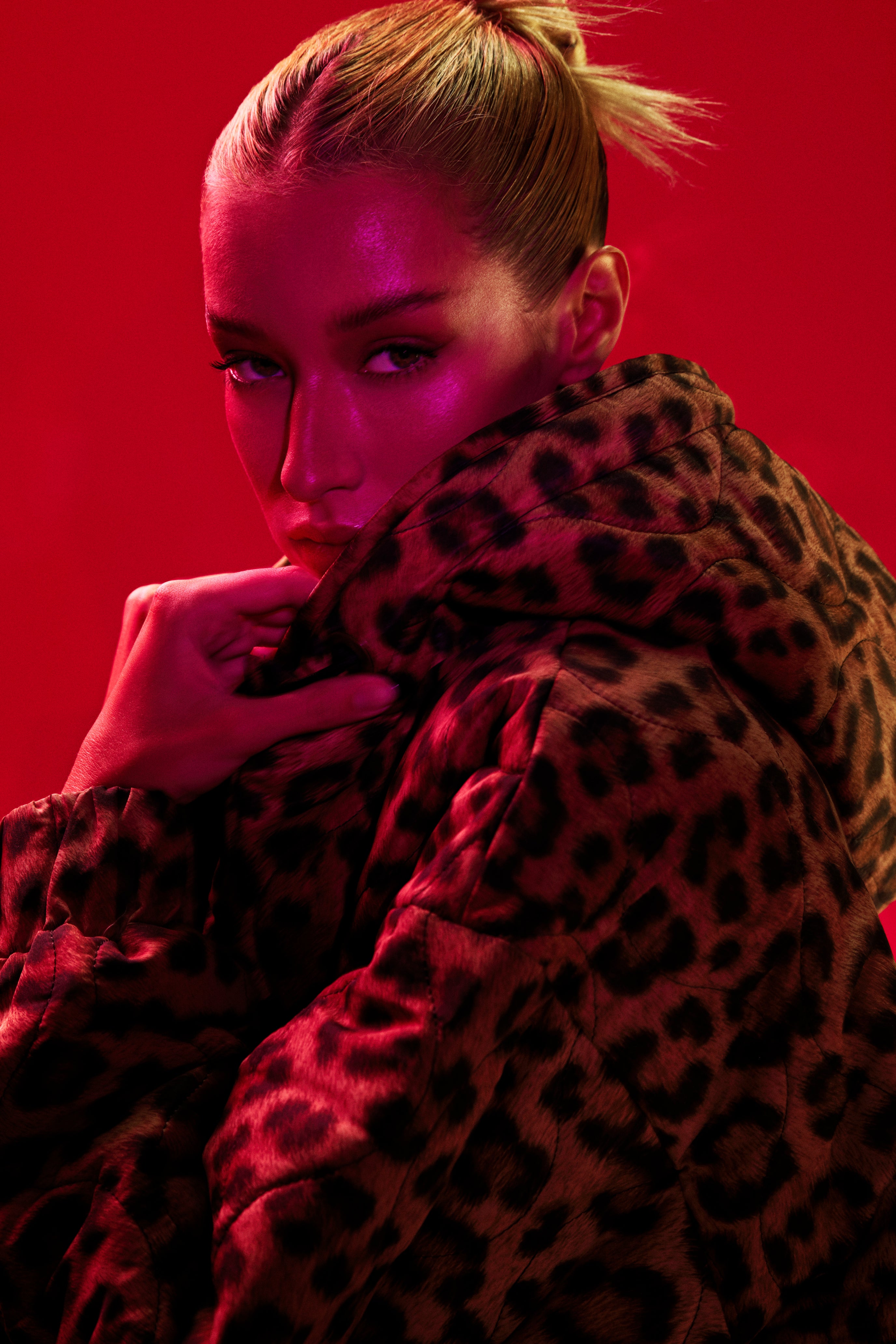 Leopard Reversible Parka Jacket