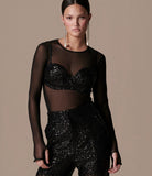 Penelope Mesh Fingerless Top