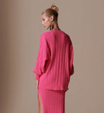 Ashley Knit Cardigan in Pink
