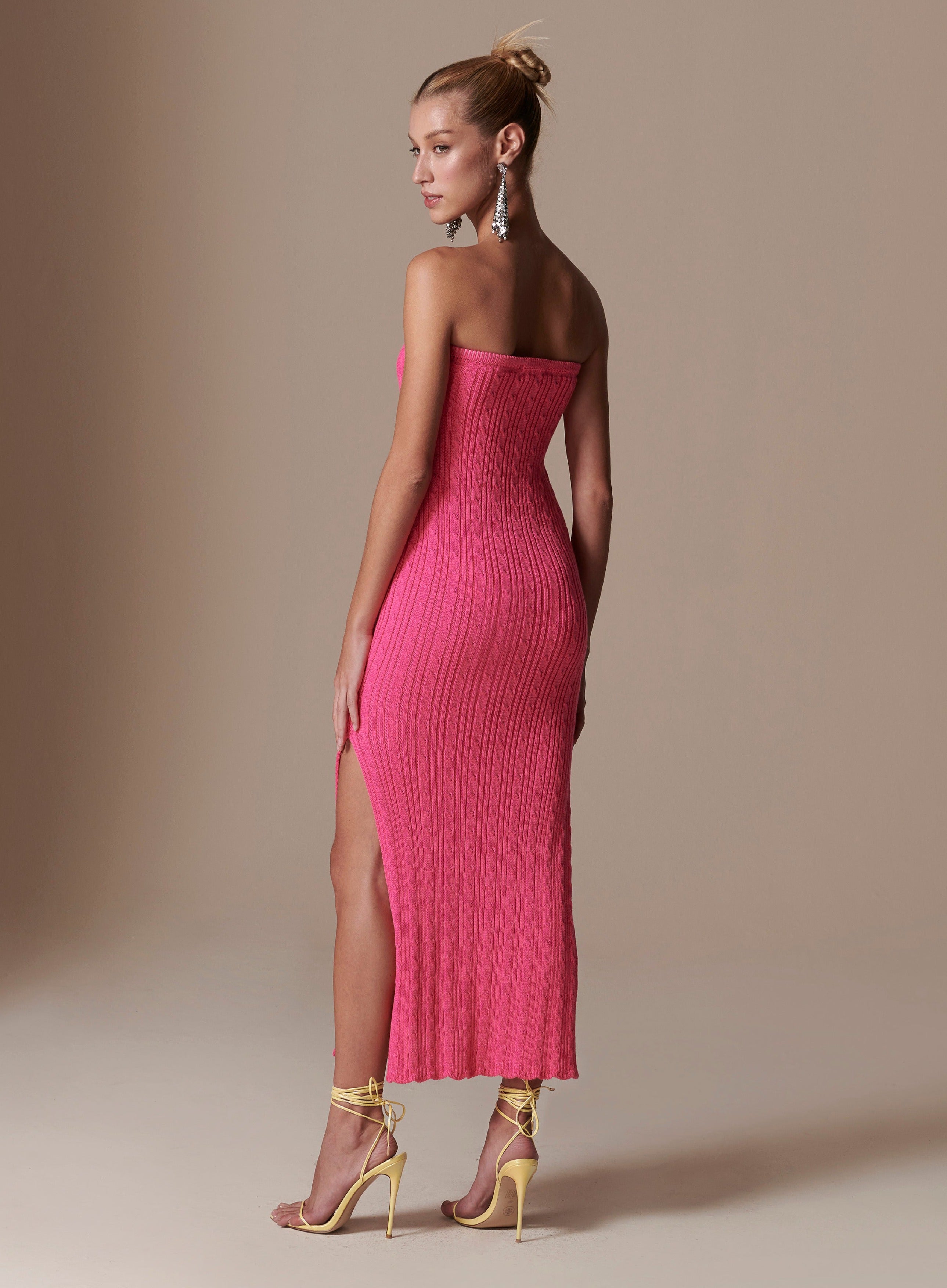 Ashley Knit Dress in Pink