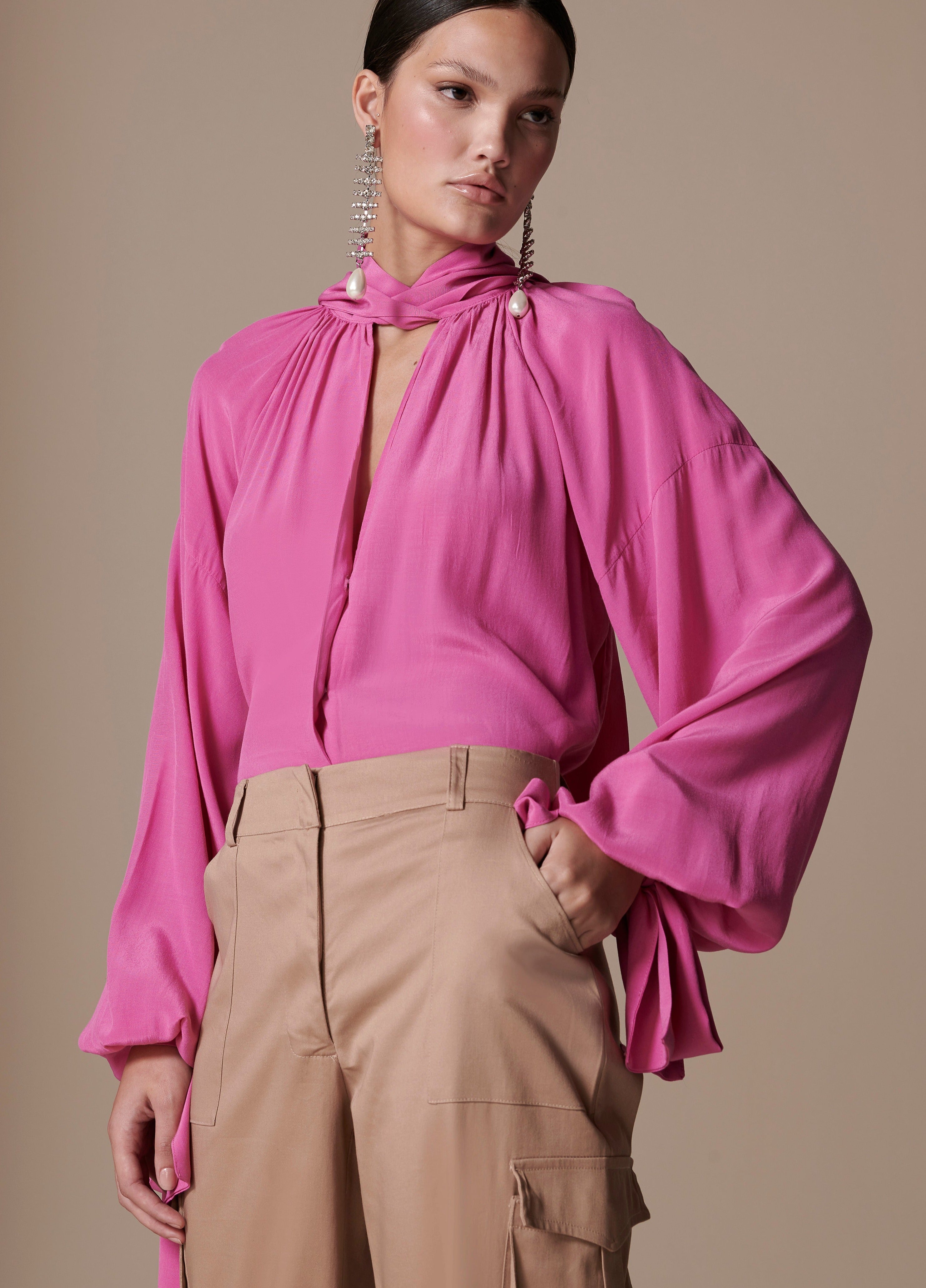 Amanda Shirt in Rose Orchid