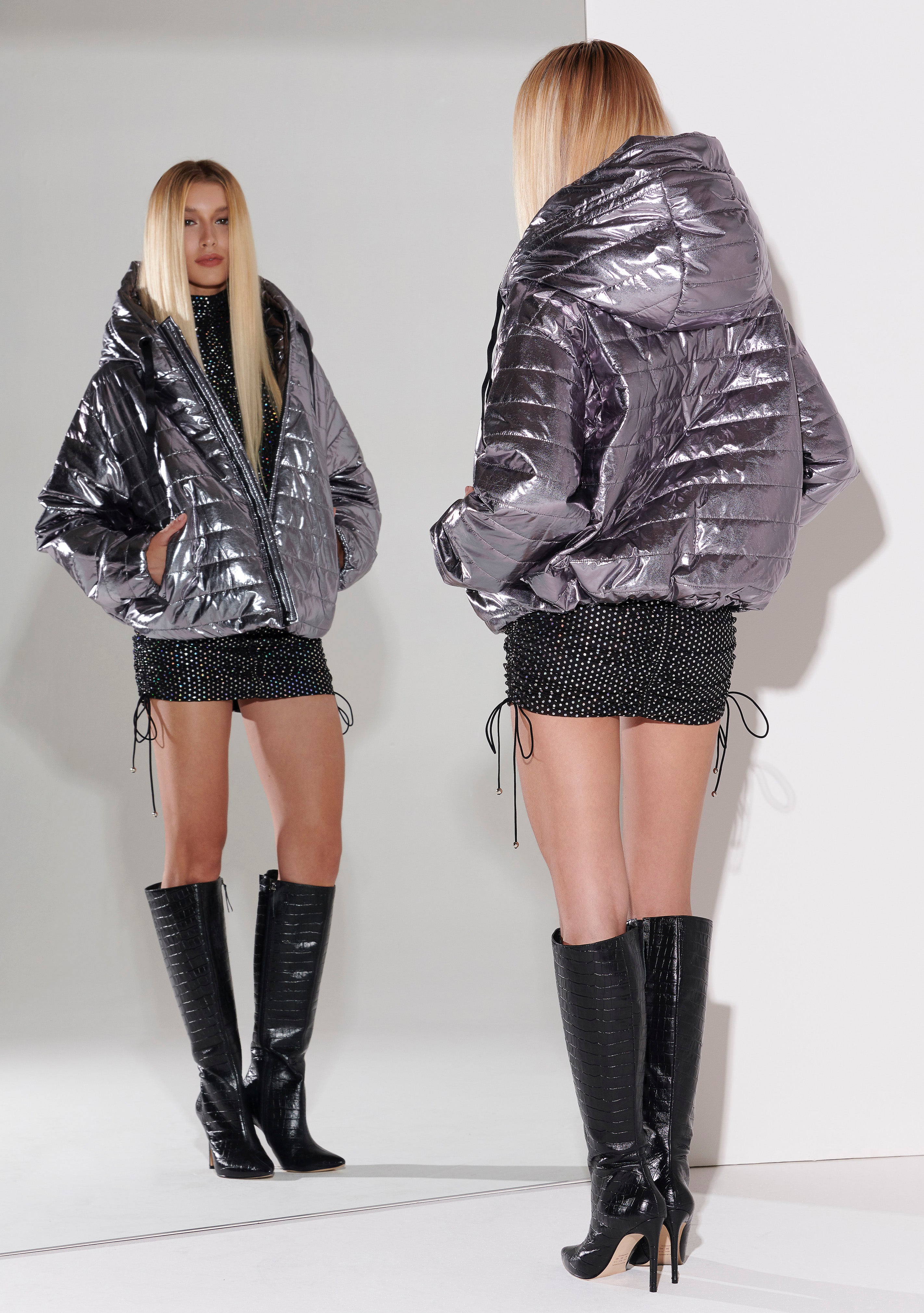 Jade Jacket in Silver