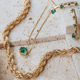 Ear Cuff Studded Tourmaline Earring
