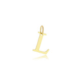 Large Name Initial Pendant 18k Gold Plated