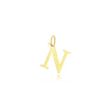 Small Name Initial Pendant 18k Gold Plated
