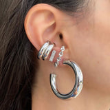Marta 2 Ear Cuffs in Silver