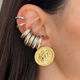 Marta 2 Ear Cuffs in Silver