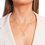 Large Name Initial Pendant 18k Gold Plated