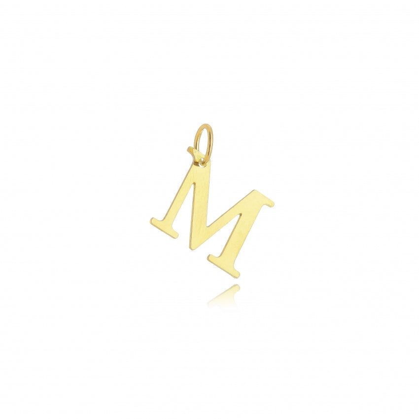 Large Name Initial Pendant 18k Gold Plated
