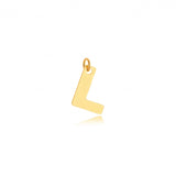Small Name Initial Pendant 18k Gold Plated