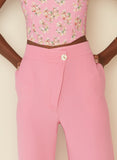 Megan Tailored Pants in Flamingo Pink