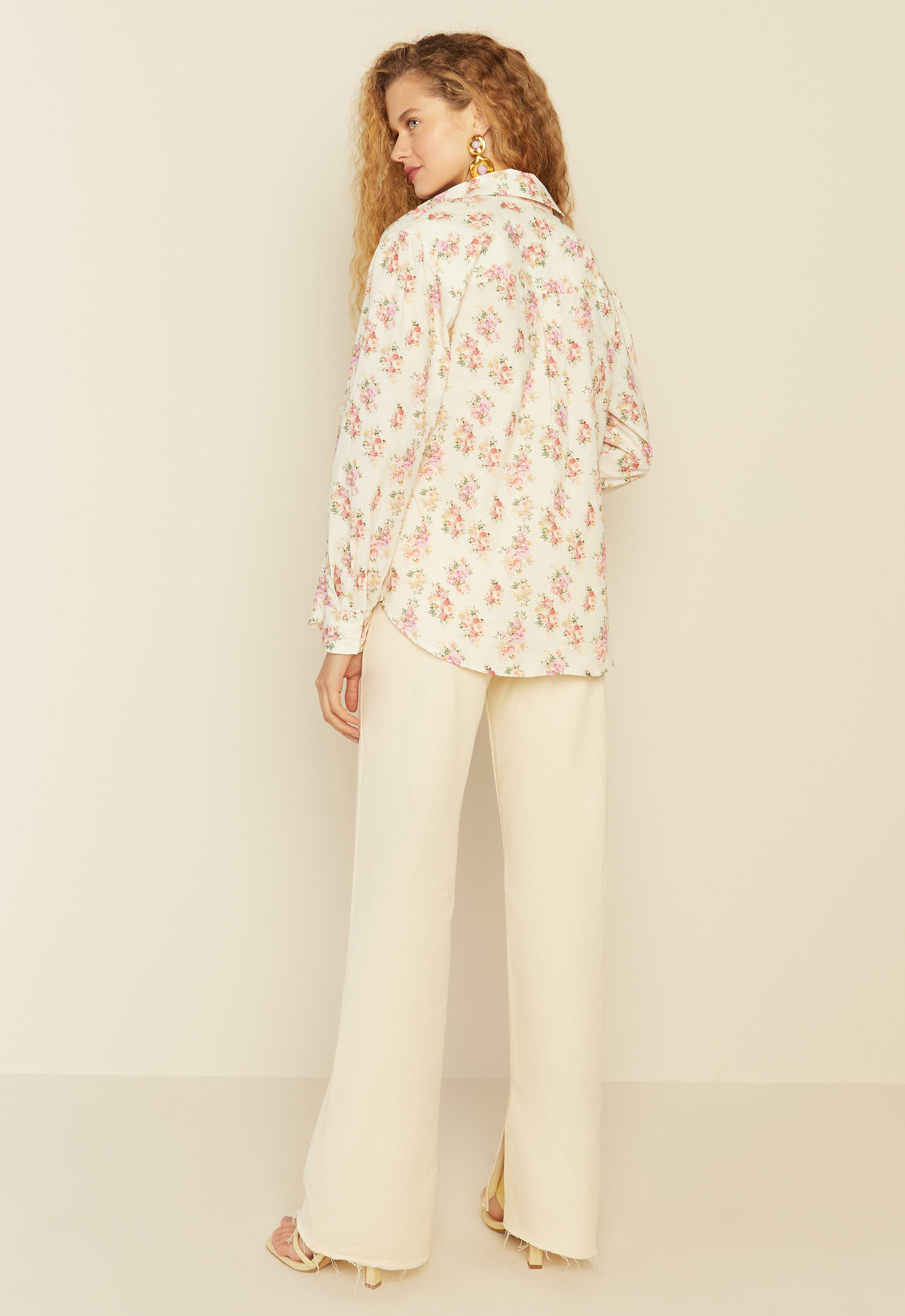 Liberty Nubia Cotton Shirt in Off White