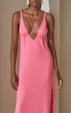 Grazia Maxi Dress in Neon Pink