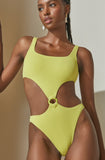 Grazia One Piece Swimsuit Lime Green