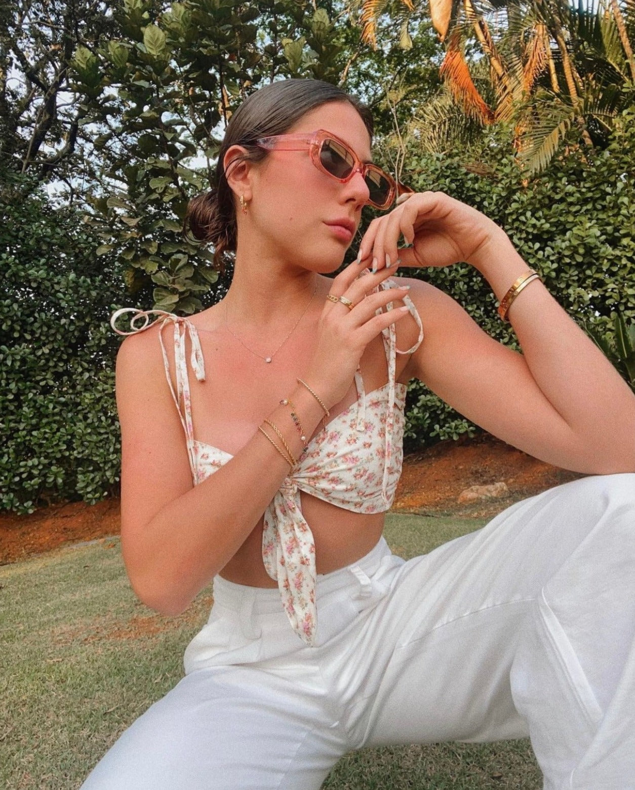 Nubia Cotton Top in Off white