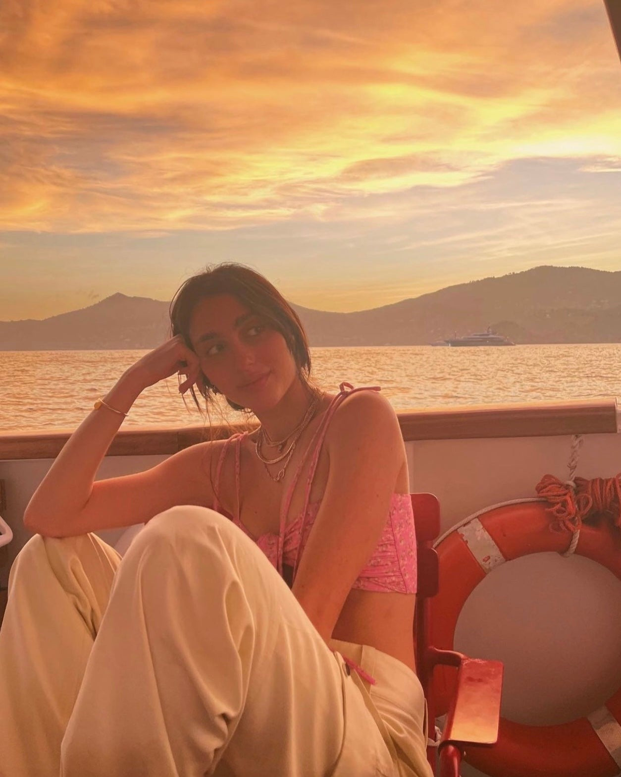 Nubia Cotton Top in Pink