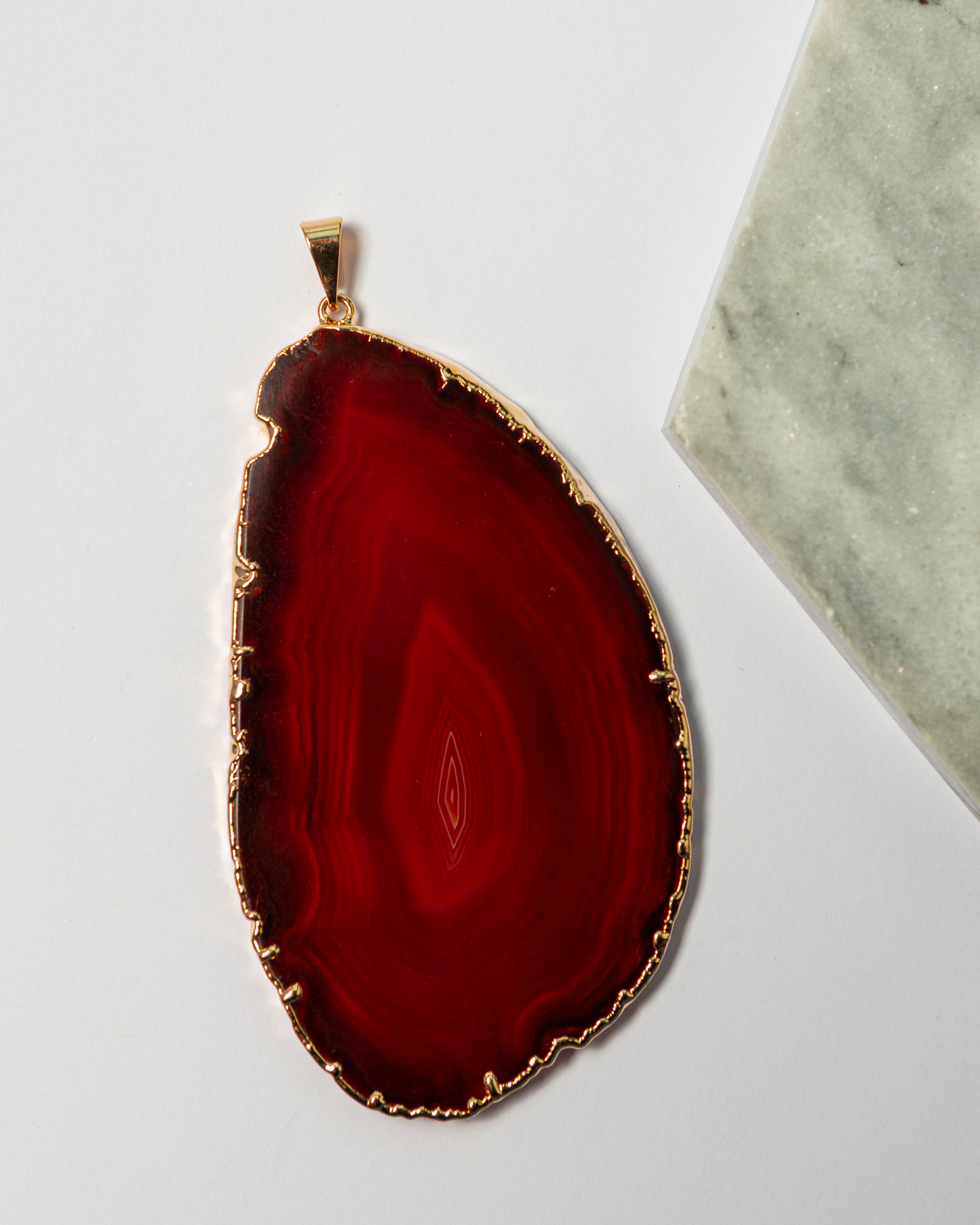 Brown Natural Agate Pendant