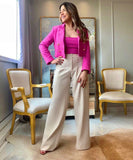 Sophia Tweed Blazer in Pink