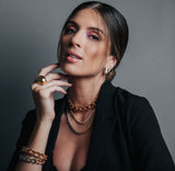 Mixed of Metals Mimi Curb Chain Necklace